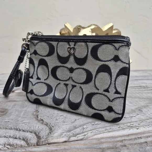 COACH Signature Canvas Wristlet - Picture 4 of 7